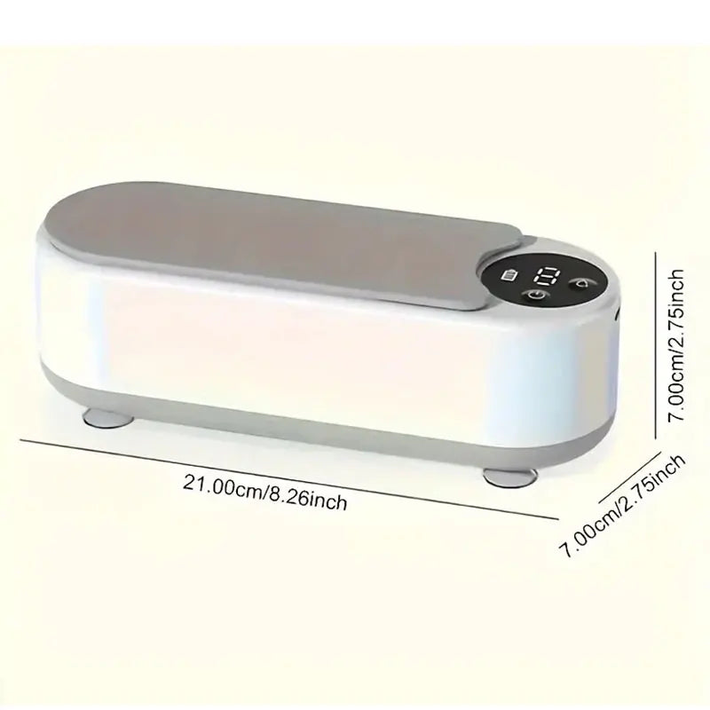 1pc High-Frequency Ultrasonic Glasses Cleaner Machine - Wireless Control, Multi-Purpose Cleaning for Eyewear and Accessories 917
