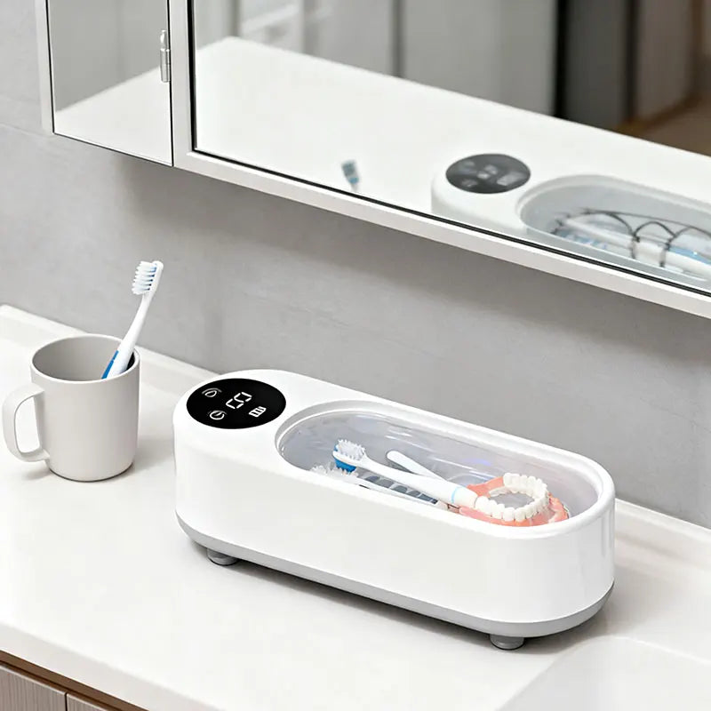 1pc High-Frequency Ultrasonic Glasses Cleaner Machine - Wireless Control, Multi-Purpose Cleaning for Eyewear and Accessories 917